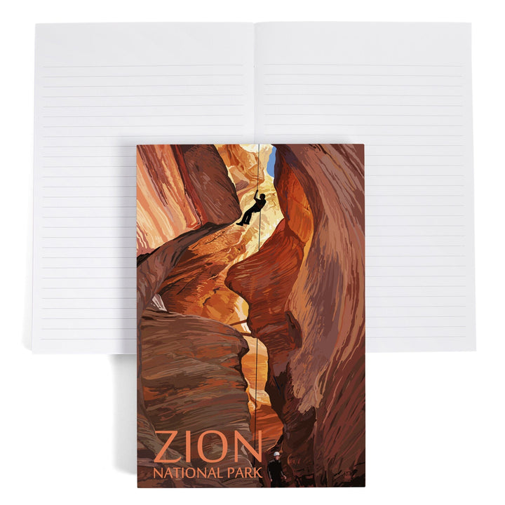 Lined 6x9 Journal, Zion National Park, Canyoneering Scene, Lay Flat, 193 Pages, FSC paper Home Lantern Press 