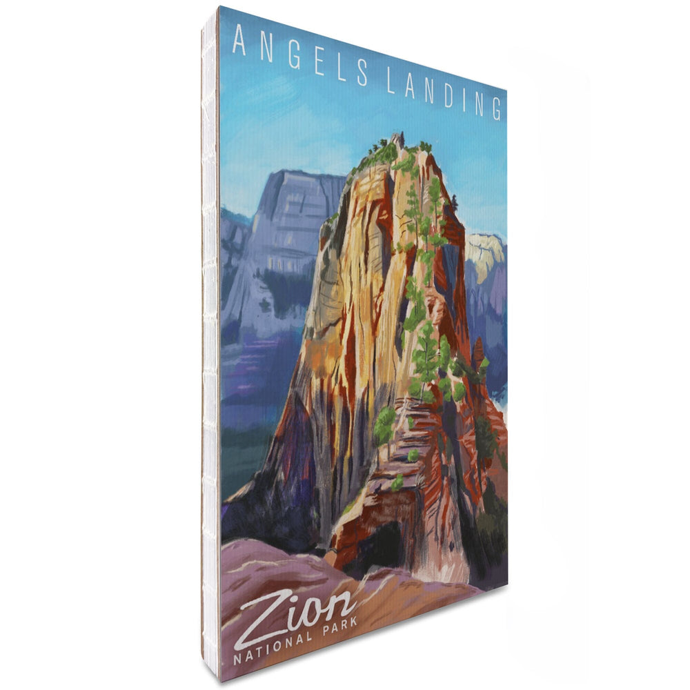 Lined 6x9 Journal, Zion National Park, Utah, Angels Landing, Oil Painting, Lay Flat, 193 Pages, FSC paper Home Lantern Press 