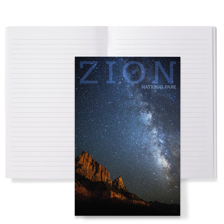 Lined 6x9 Journal, Zion National Park, Utah, Milkyway, Lay Flat, 193 Pages, FSC paper Home Lantern Press 