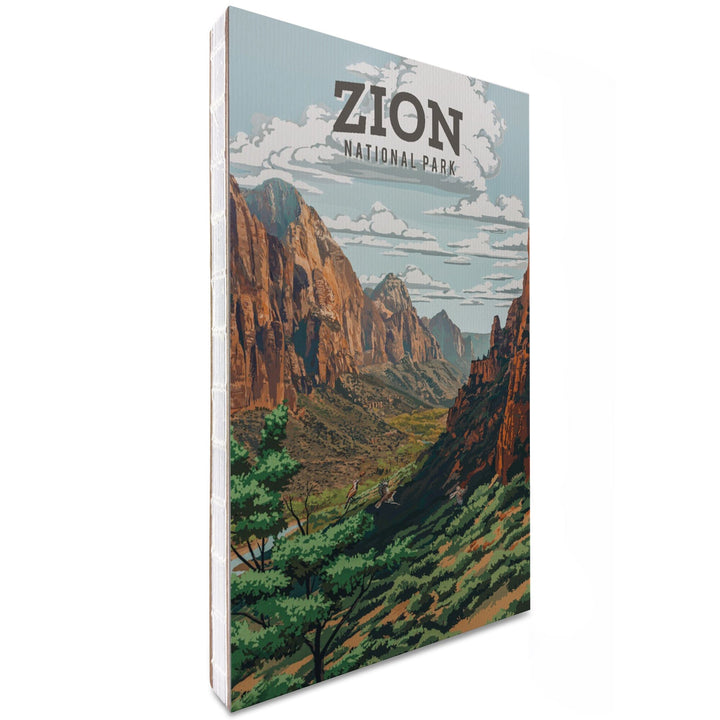 Lined 6x9 Journal, Zion National Park, Utah, Painterly National Park Series, Lay Flat, 193 Pages, FSC paper Home Lantern Press 