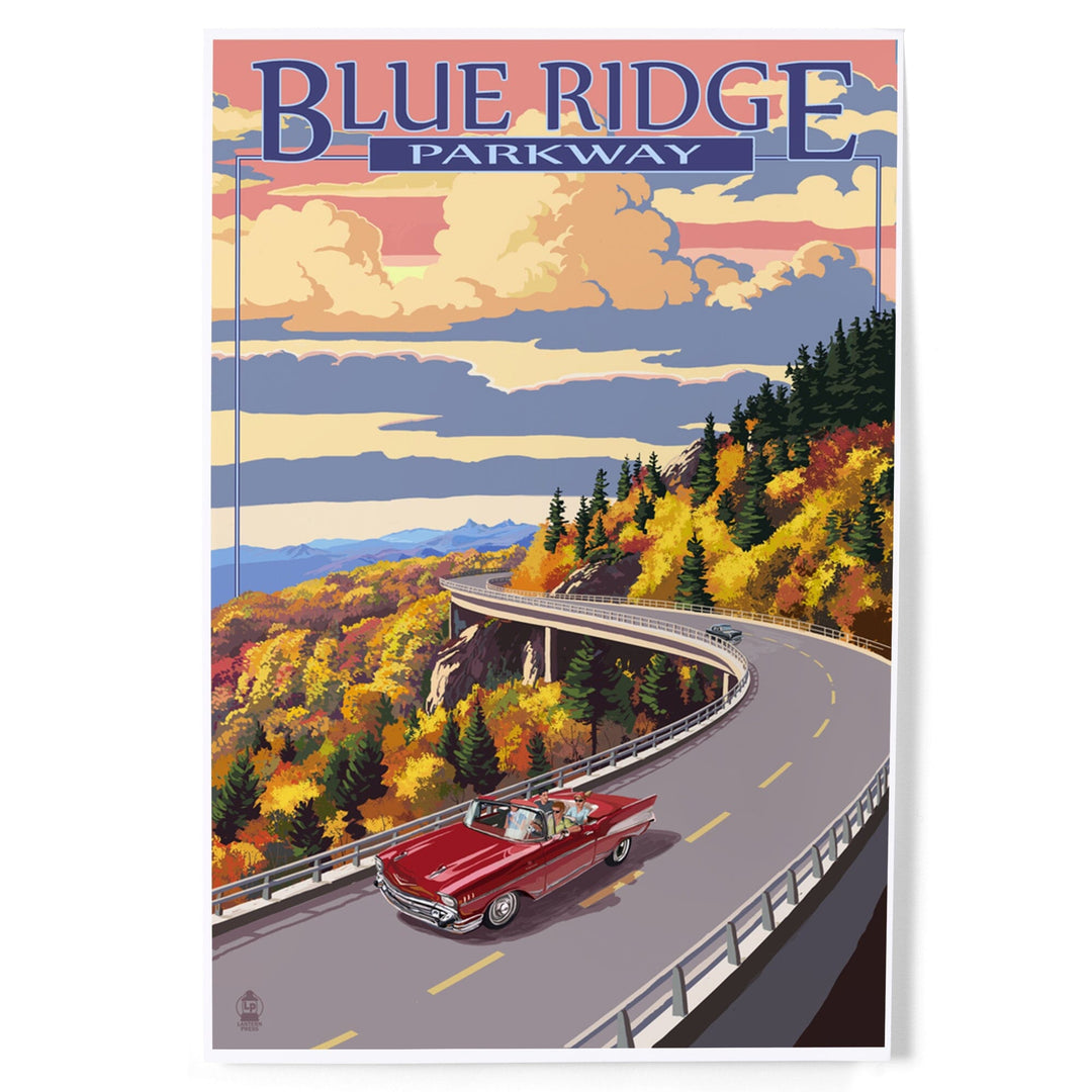 Linn Cove Viaduct, North Carolina, Blue Ridge Parkway, Art & Giclee Prints Art Lantern Press 