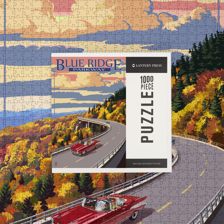Linn Cove Viaduct, North Carolina, Blue Ridge Parkway, Jigsaw Puzzle Puzzle Lantern Press 