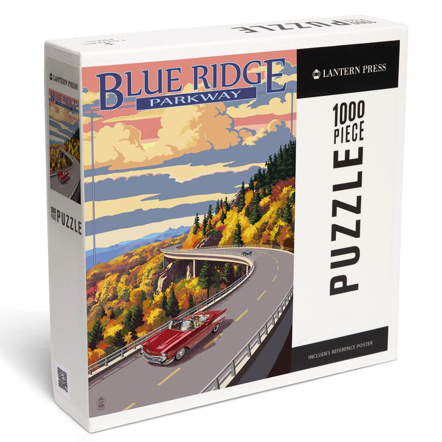 Linn Cove Viaduct, North Carolina, Blue Ridge Parkway, Jigsaw Puzzle Puzzle Lantern Press 