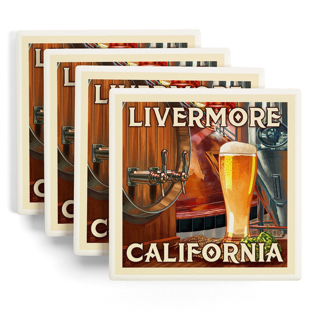 Livermore, California, Art of the Beer, Coasters Coasters Lantern Press 
