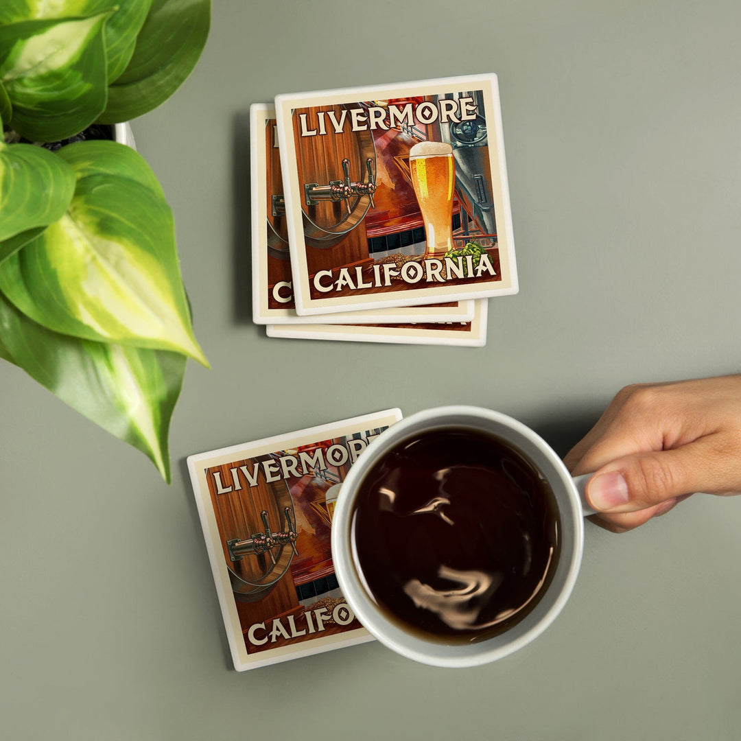 Livermore, California, Art of the Beer, Coasters Coasters Lantern Press 