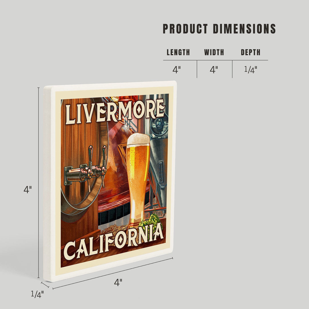 Livermore, California, Art of the Beer, Coasters Coasters Lantern Press 