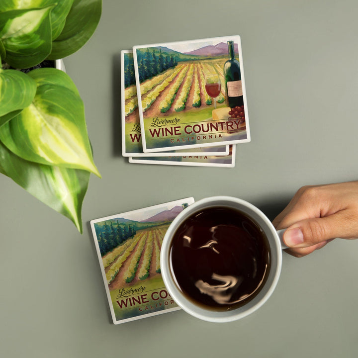 Livermore, California, Wine Country, Coasters Coasters Lantern Press 