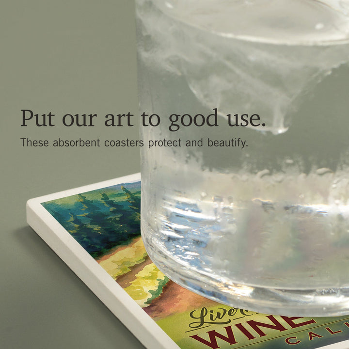 Livermore, California, Wine Country, Coasters Coasters Lantern Press 