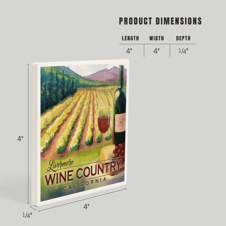 Livermore, California, Wine Country, Coasters Coasters Lantern Press 