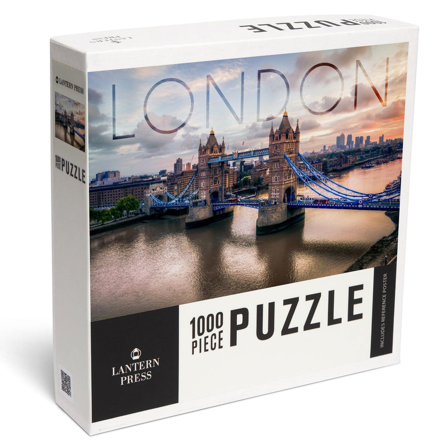 London, England, London Bridge, Jigsaw Puzzle Puzzle Lantern Press 