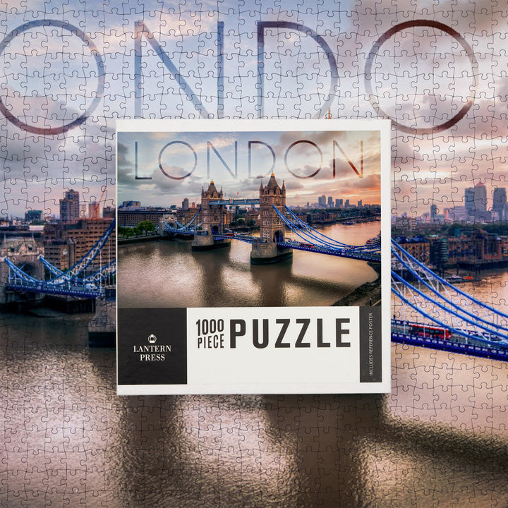 London, England, London Bridge, Jigsaw Puzzle Puzzle Lantern Press 