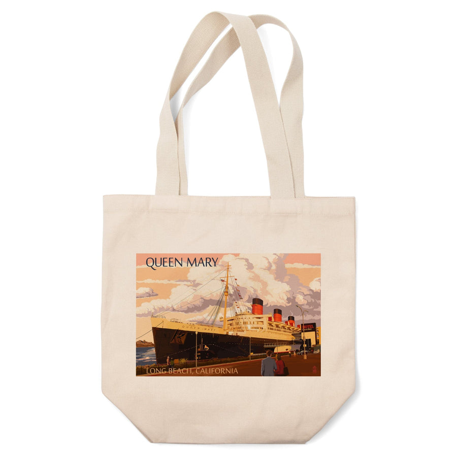 Long Beach, California, Queen Mary, Tote Bag Totes Lantern Press 
