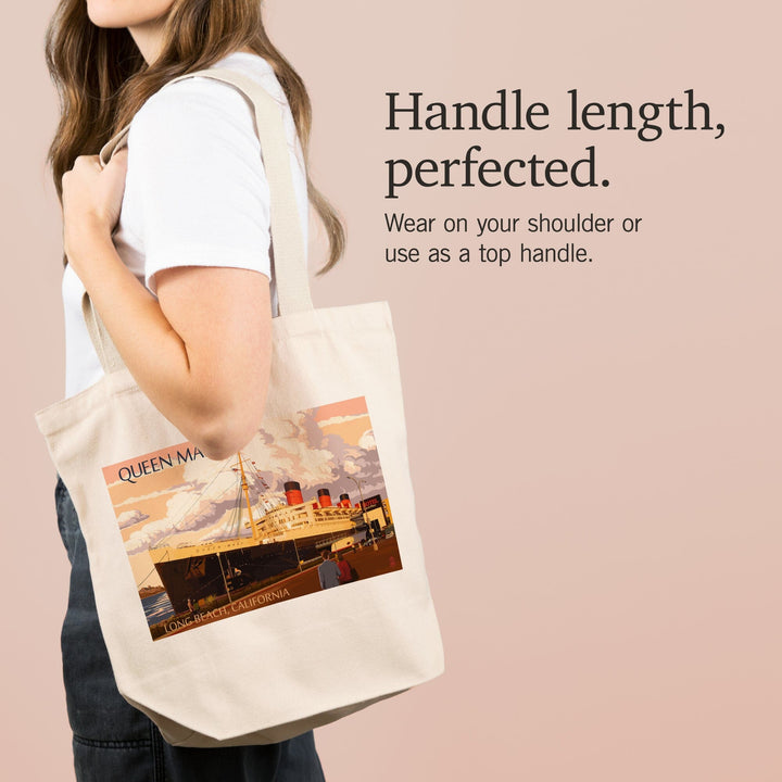 Long Beach, California, Queen Mary, Tote Bag Totes Lantern Press 