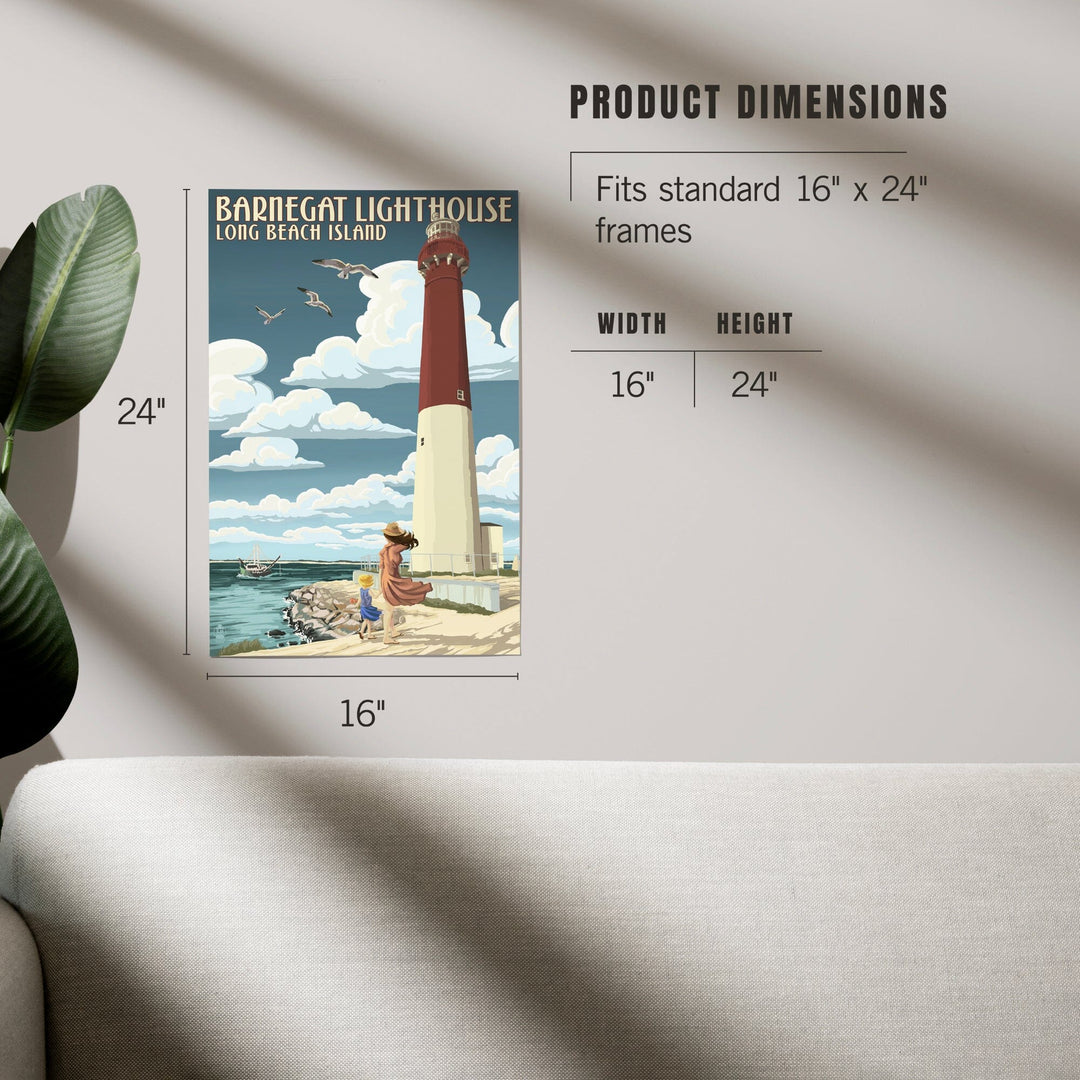 Long Beach Island, New Jersey, Barnegat Lighthouse, Art & Giclee Prints - Lantern Press