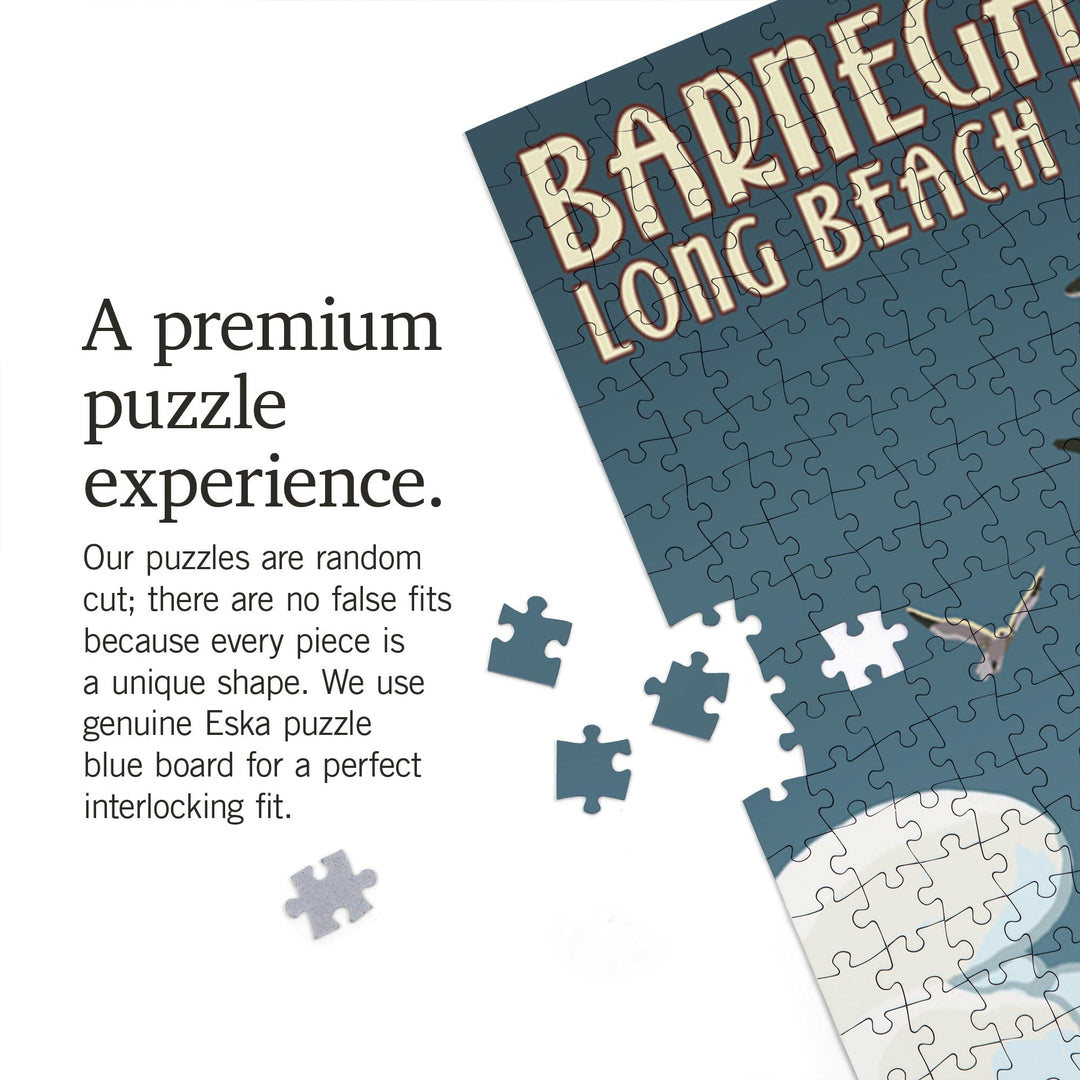 Long Beach Island, New Jersey, Barnegat Lighthouse, Jigsaw Puzzle Puzzle Lantern Press 