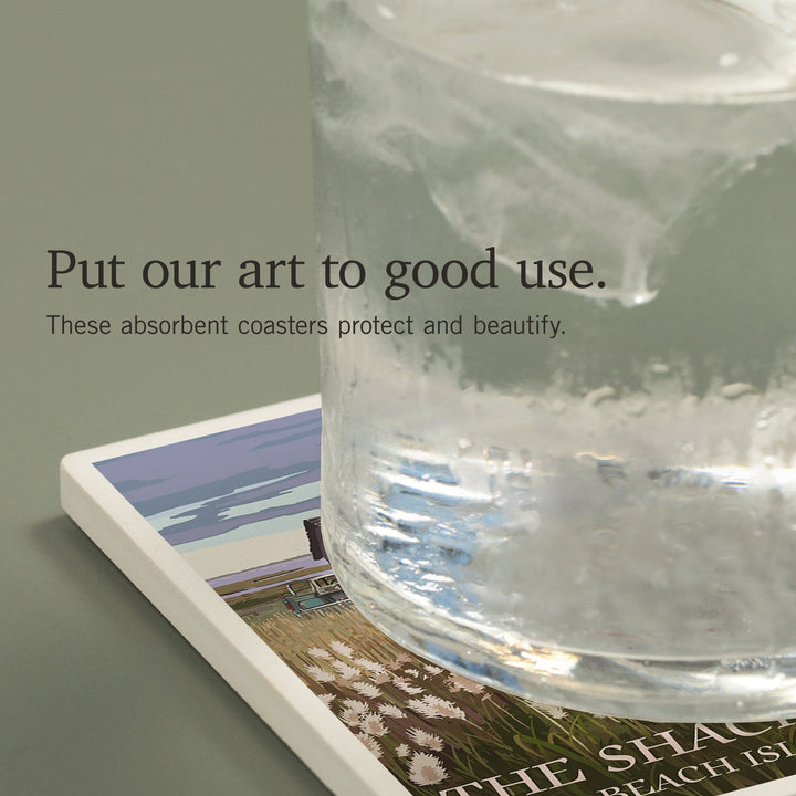 Long Beach Island, New Jersey, The Shack, Coasters Coasters Lantern Press 