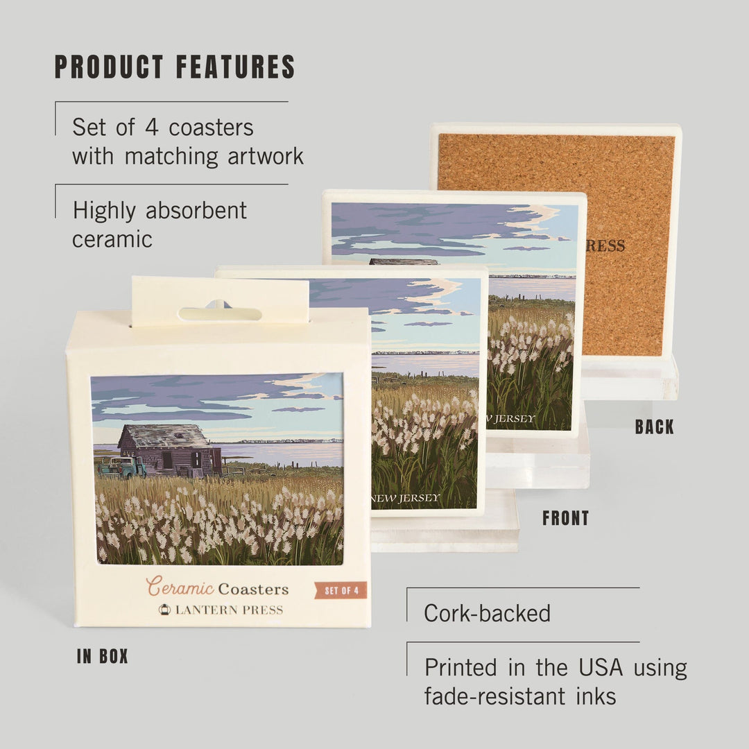 Long Beach Island, New Jersey, The Shack, Coasters Coasters Lantern Press 