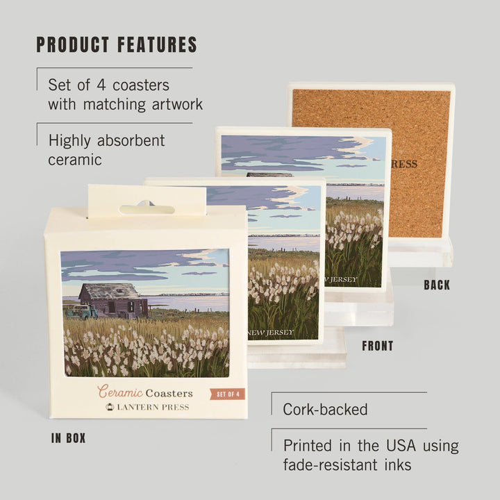 Long Beach Island, New Jersey, The Shack, Coasters Coasters Lantern Press 