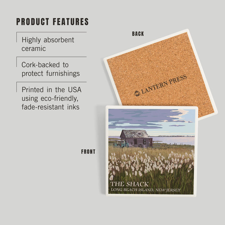 Long Beach Island, New Jersey, The Shack, Coasters Coasters Lantern Press 