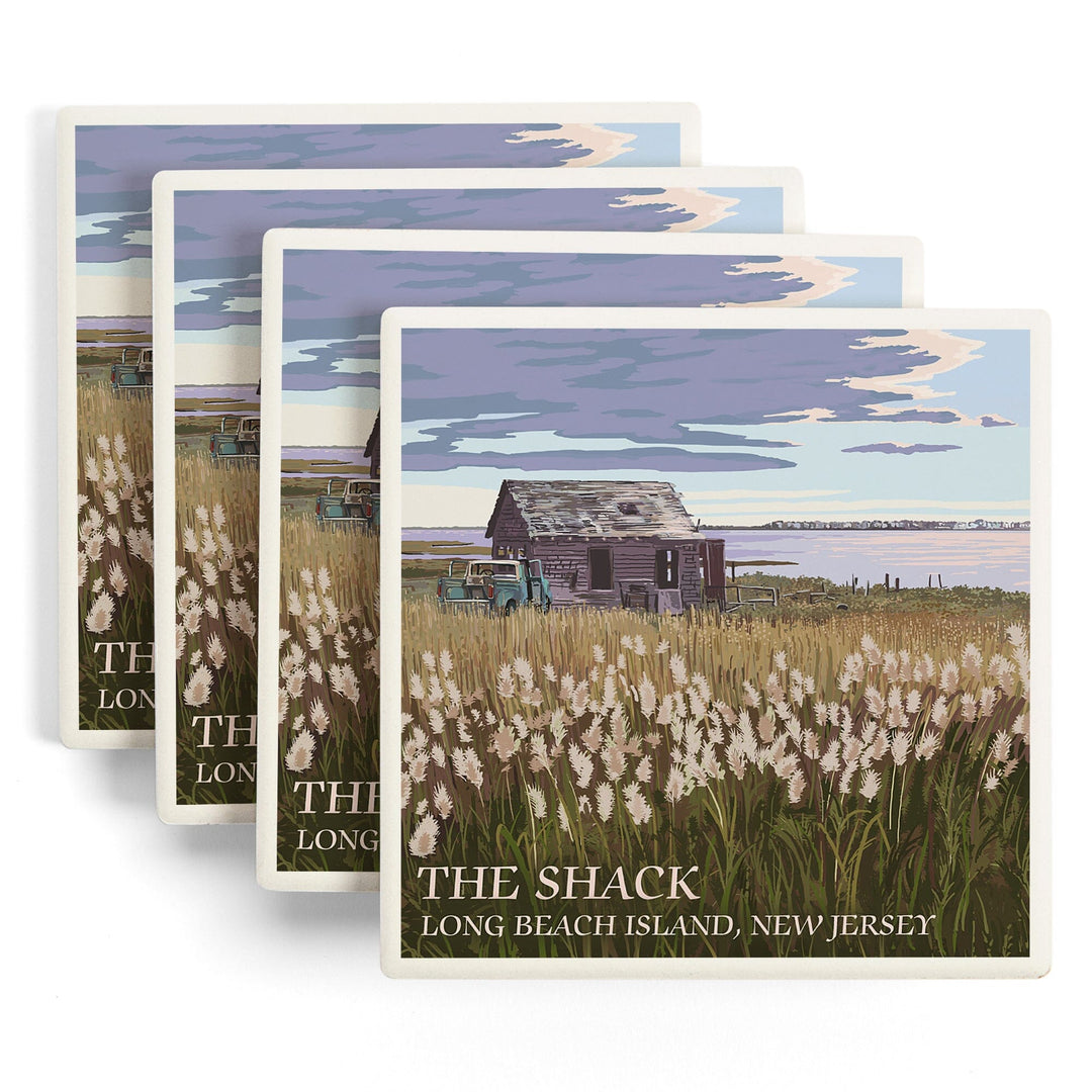 Long Beach Island, New Jersey, The Shack, Coasters Coasters Lantern Press 