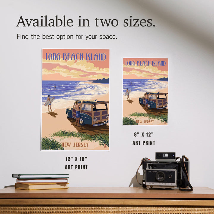 Long Beach Island, New Jersey, Woody On The Beach, Art & Giclee Prints Art Lantern Press 