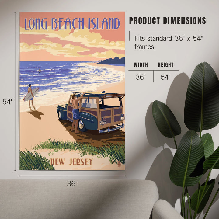 Long Beach Island, New Jersey, Woody On The Beach, Art & Giclee Prints Art Lantern Press 