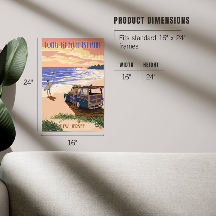 Long Beach Island, New Jersey, Woody On The Beach, Art & Giclee Prints Art Lantern Press 