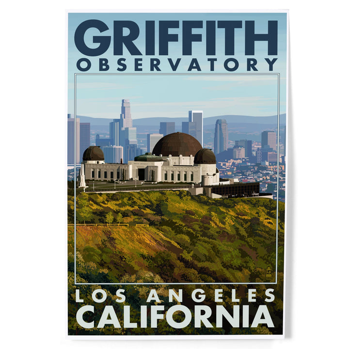 Los Angeles, California, Griffith Observatory Day Scene, Art & Giclee Prints - Lantern Press