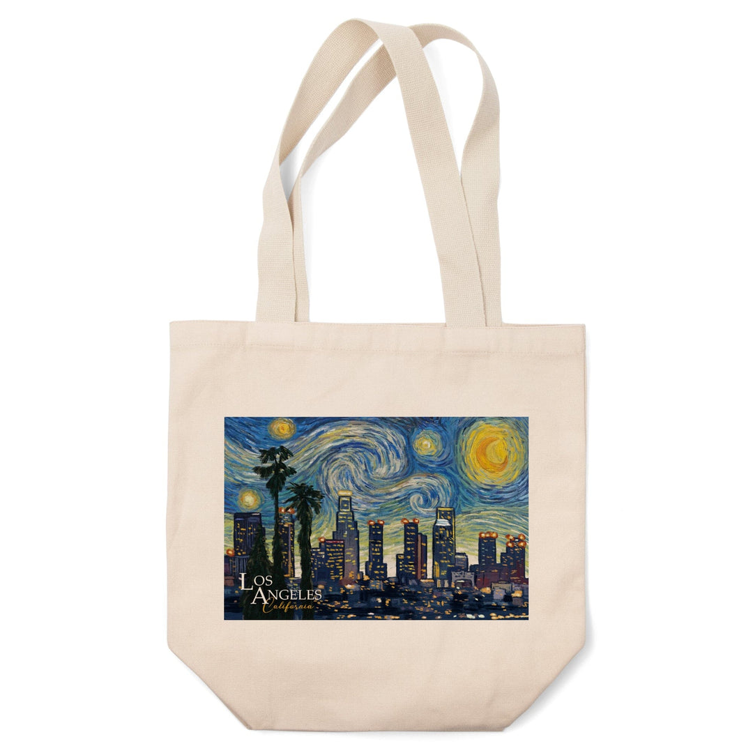 Los Angeles, California, Starry Night Series, Tote Bag Totes Lantern Press 