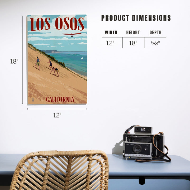 Los Osos, California, Dunes, Lantern Press Artwork, Wood Signs and Postcards Wood Lantern Press 