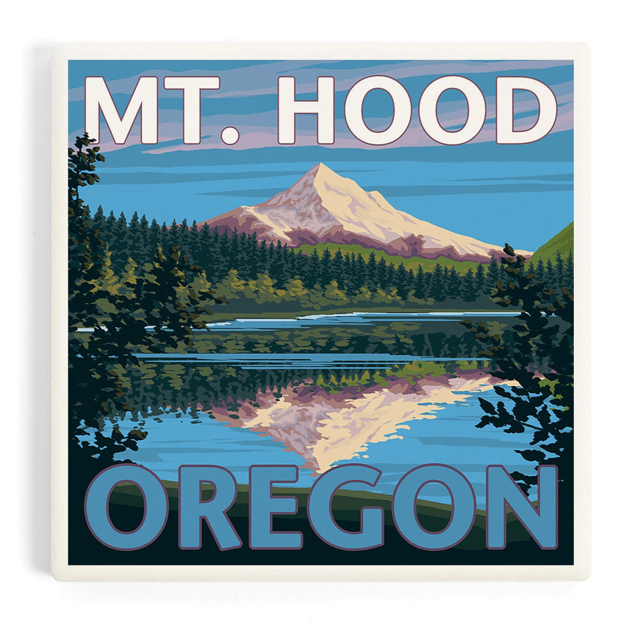 Lost Lake, Oregon, Mt. Hood, Coasters Coasters Lantern Press 