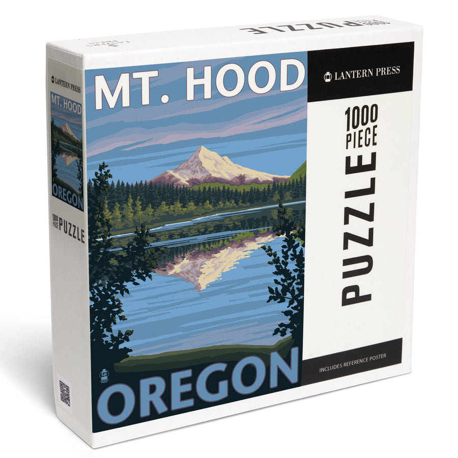 Lost Lake, Oregon, Mt. Hood, Jigsaw Puzzle Puzzle Lantern Press 