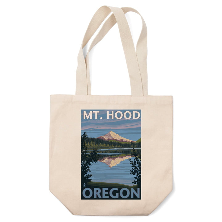 Lost Lake, Oregon, Mt. Hood, Lantern Press Artwork, Tote Bag Totes Lantern Press 
