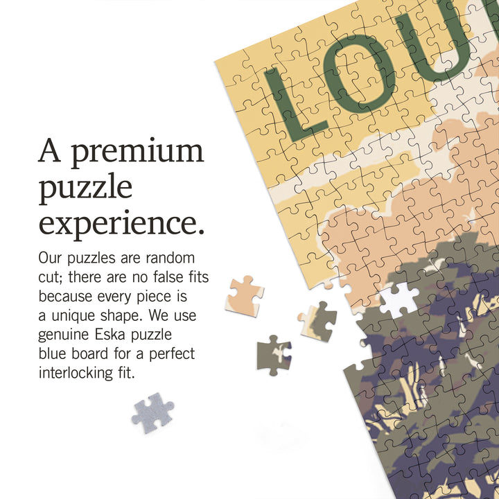 Louisiana, Alligator and Baby, Jigsaw Puzzle Puzzle Lantern Press 