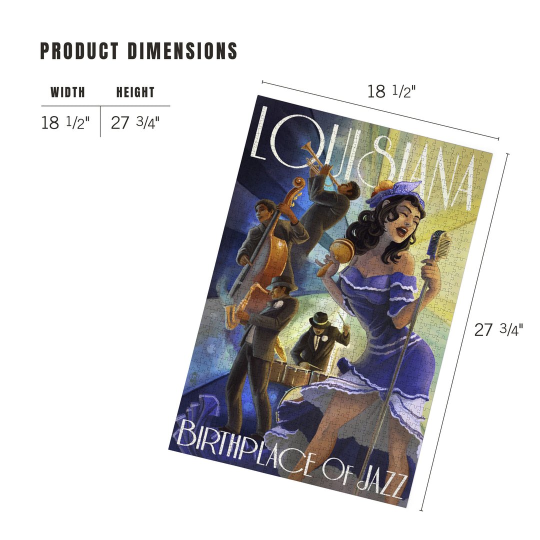 Louisiana, Birthplace of Jazz, Jigsaw Puzzle Puzzle Lantern Press 