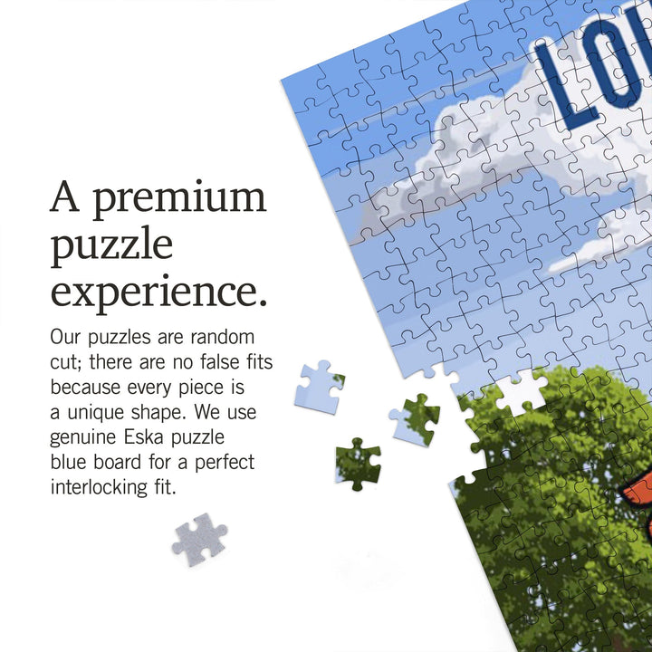 Louisiana, Signpost, Orchard, Jigsaw Puzzle Puzzle Lantern Press 