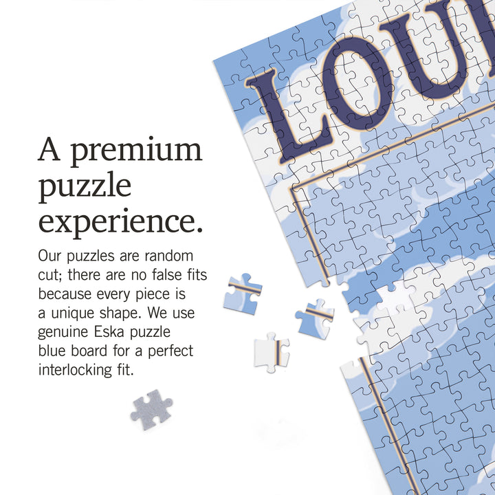Louisville, Kentucky, Horse Racing Track Scene, Jigsaw Puzzle Puzzle Lantern Press 