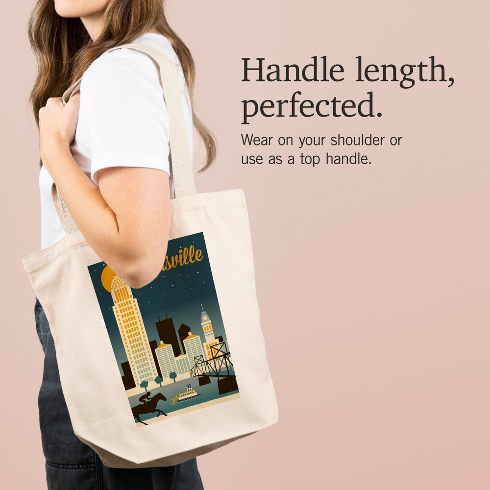 Louisville, Kentucky, Retro Skyline Classic Series, Tote Bag Totes Lantern Press 