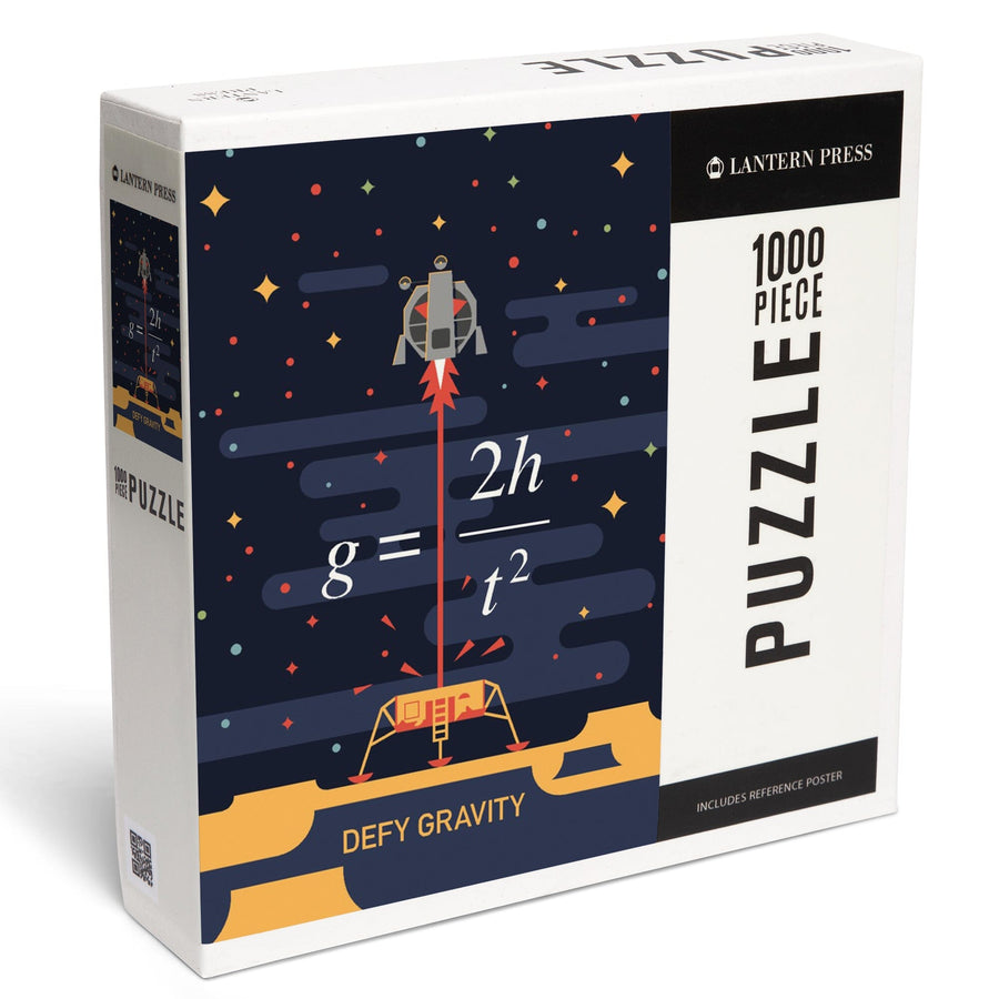 Lunar Lander, Defy Gravity, Jigsaw Puzzle Puzzle Lantern Press 