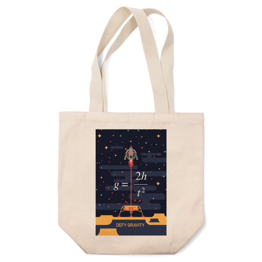 Lunar Lander, Defy Gravity, Tote Bag Totes Lantern Press 