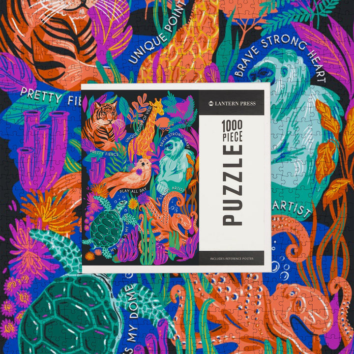 Lush Environment Collection, Collage, Jigsaw Puzzle - Lantern Press