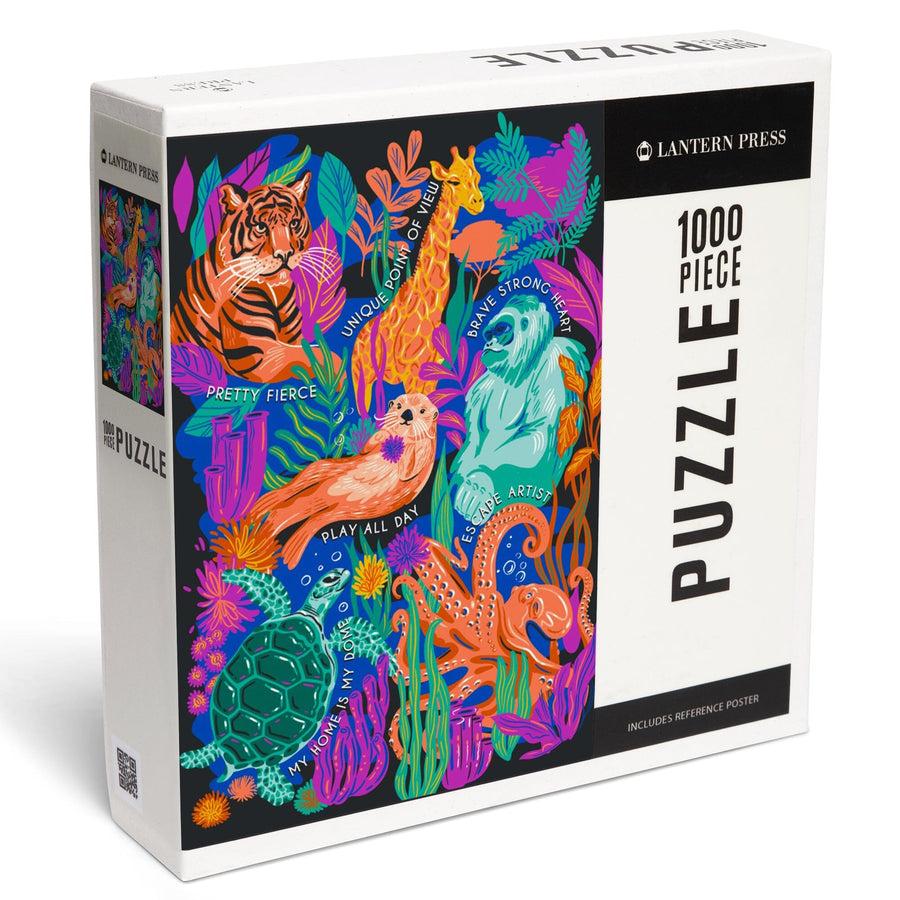 Lush Environment Collection, Collage, Jigsaw Puzzle - Lantern Press