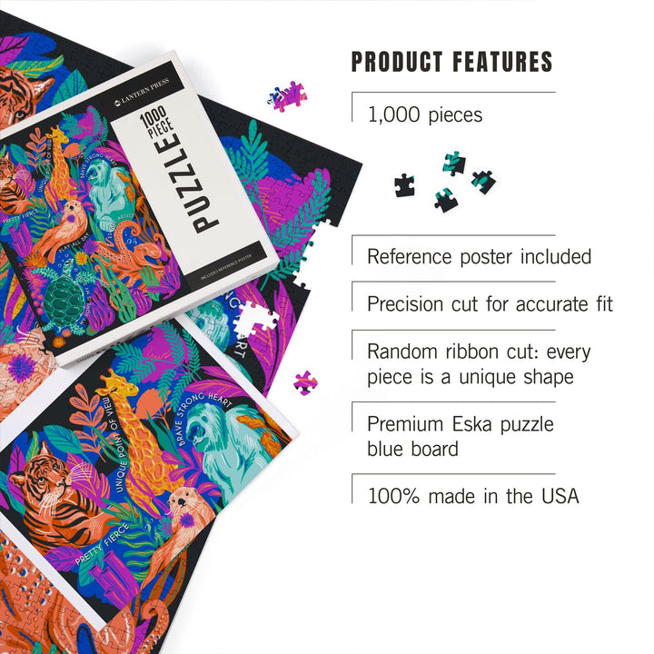 Lush Environment Collection, Collage, Jigsaw Puzzle - Lantern Press