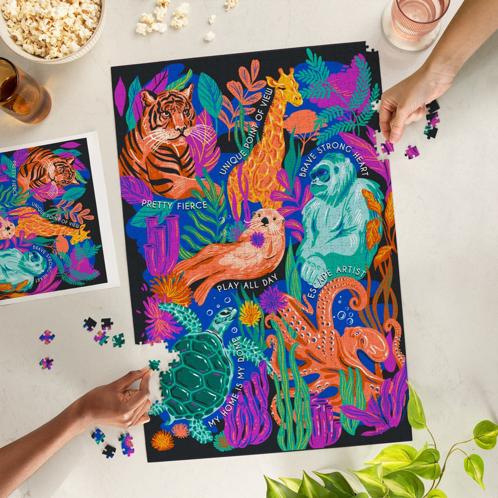 Lush Environment Collection, Collage, Jigsaw Puzzle - Lantern Press