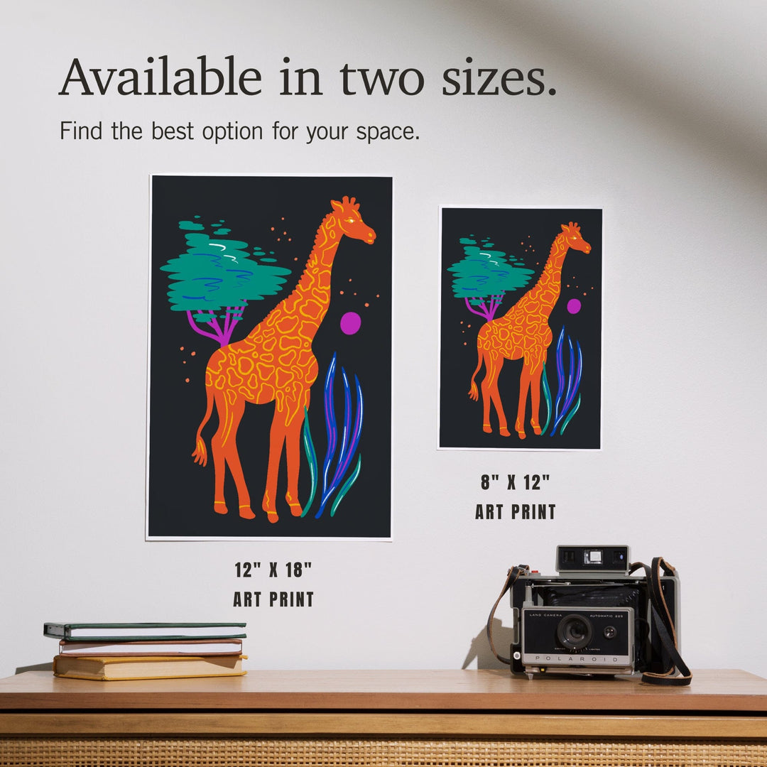 Lush Environment Collection, Giraffe, Art & Giclee Prints Art Lantern Press 