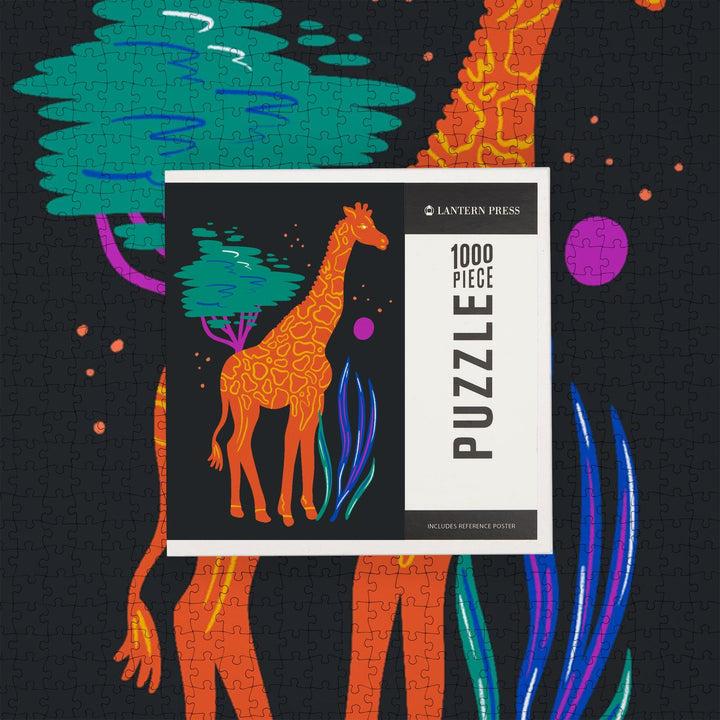 Lush Environment Collection, Giraffe, Jigsaw Puzzle Puzzle Lantern Press 