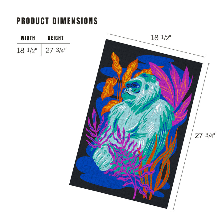 Lush Environment Collection, Gorilla and Foliage, Jigsaw Puzzle Puzzle Lantern Press 