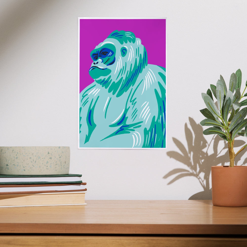 Lush Environment Collection, Gorilla Portrait, Art & Giclee Prints Art Lantern Press 