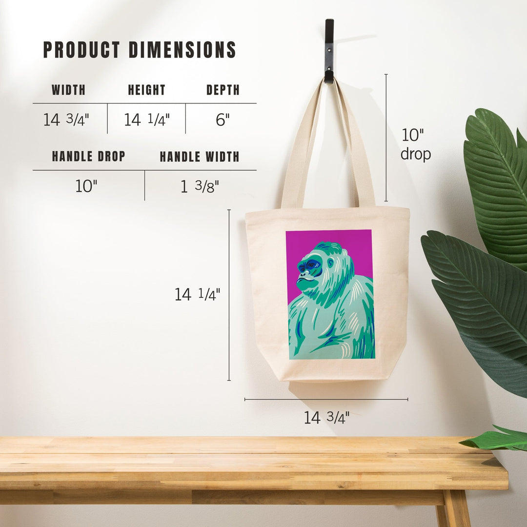 Lush Environment Collection, Gorilla Portrait, Tote Bag - Lantern Press