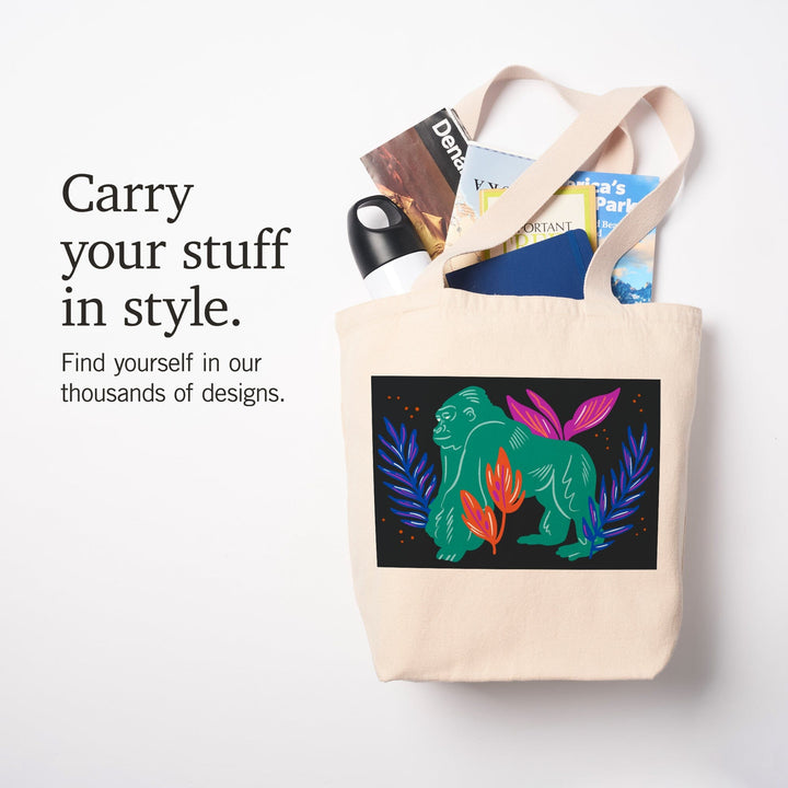 Lush Environment Collection, Gorilla, Tote Bag - Lantern Press